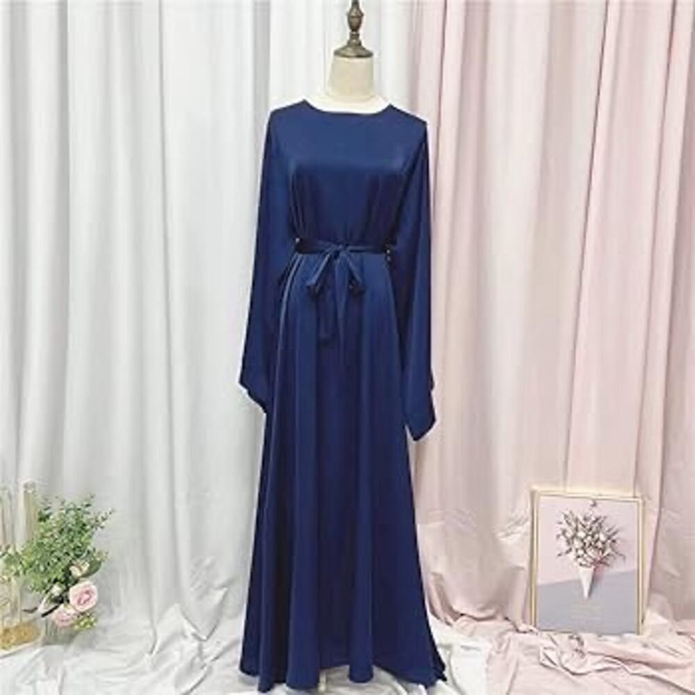 ODASDO Dress Conservative Maxi Kaftan Blue 2XL